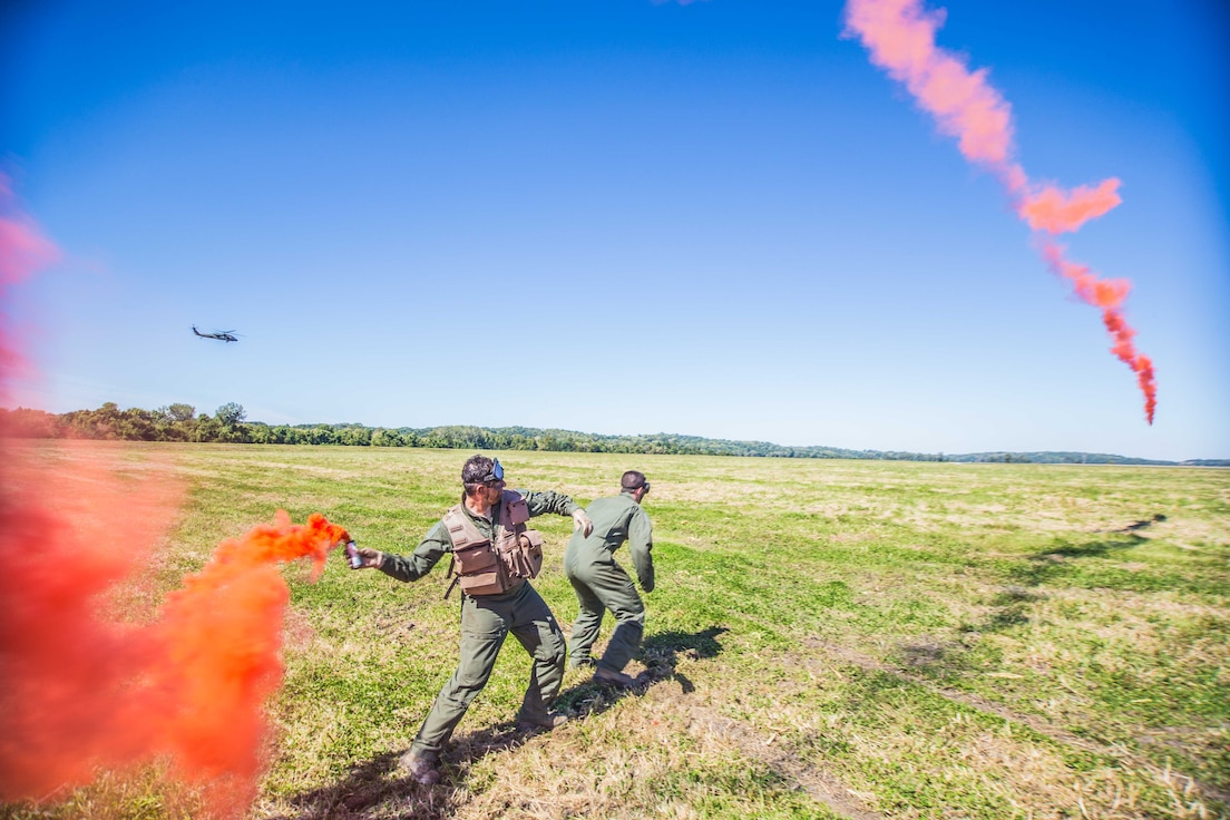 Airmen deploy smoke signals