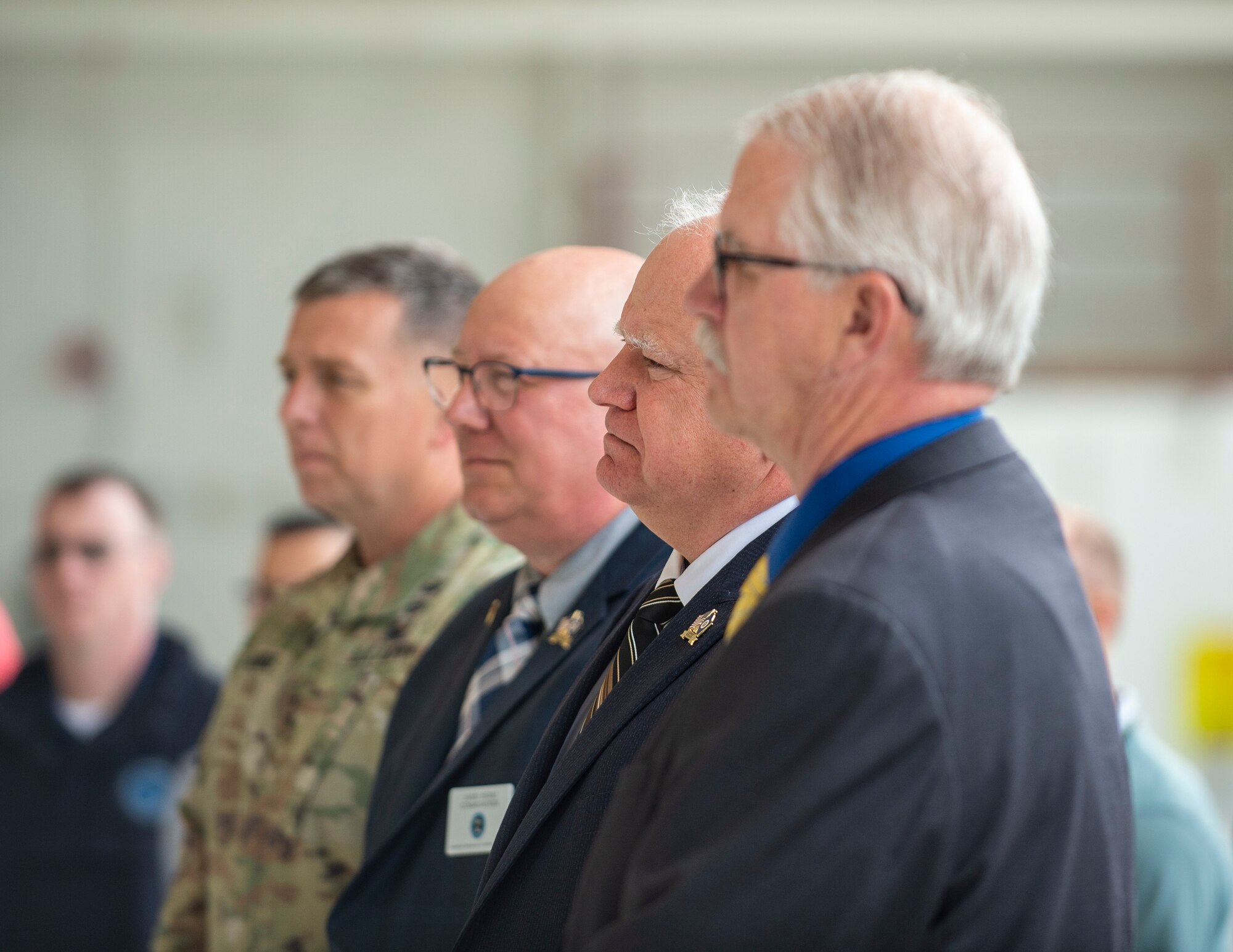 Minnesota Gov. Tim Walz, visits the 133rd Airlift Wing in St. Paul, Minn., May 31, 2022. Walz’s visit focused on introducing service bonuses to post 9/11 era veterans.