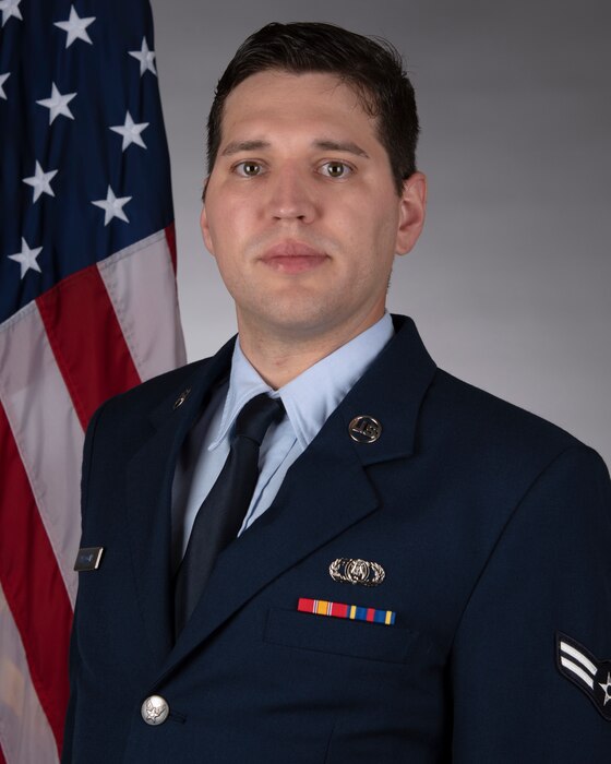 service dress, official photo, A1C Peloquin