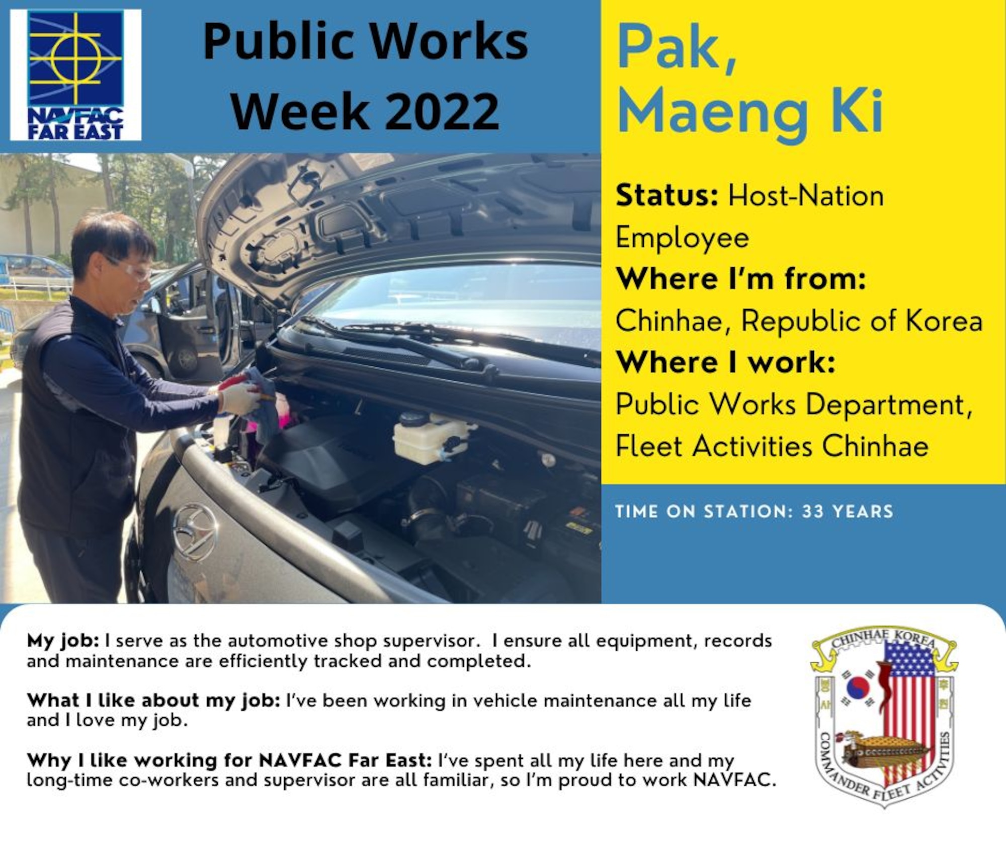 Public Works Week 2022: Maeng Ki Pak