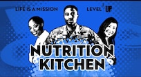 Graphic of three people with text.