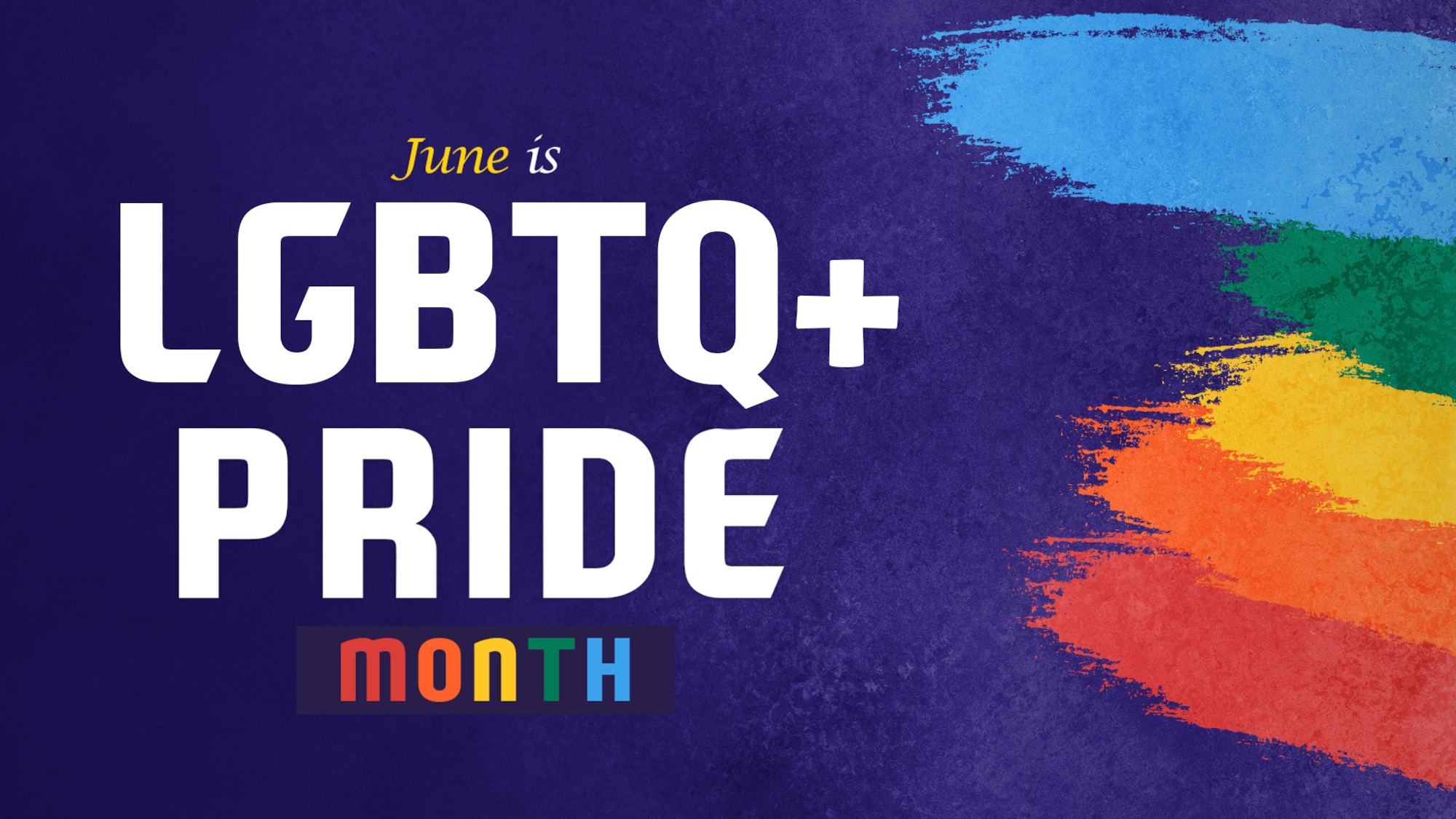 LGBTQ+ Pride Month Observance graphic