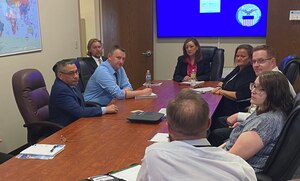 Group discussion at conference table