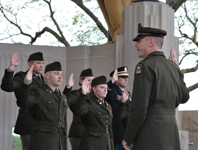 416th TEC top enlisted advisor renders first salute to newly commissioned son