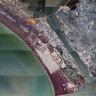 Aerial Photo of Southern Mare Island and the Shipyard