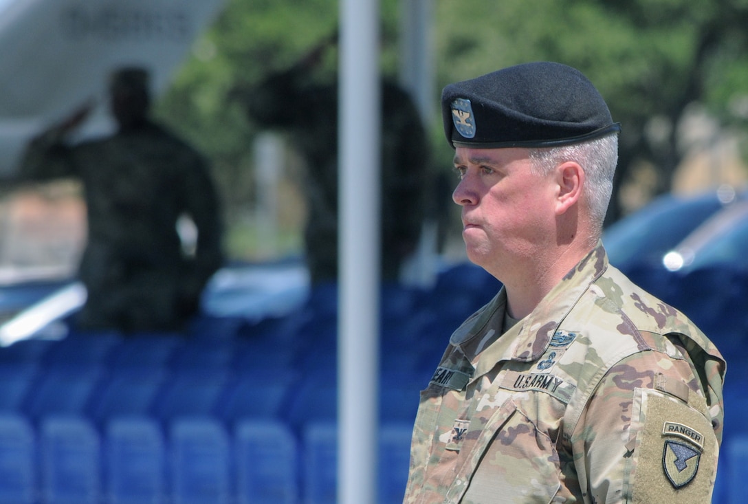 642nd Regional Support Group change of command ceremony