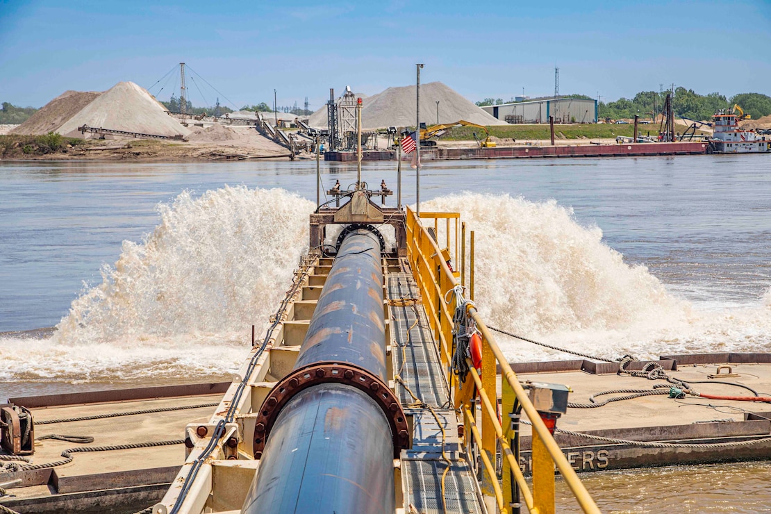 On Apr. 26, 2022, the Dredge Hurley and crew (currently 37 people total) departed its home port, Ensley Engineer Yard, for the 2022 dredging season. Their mission: To maintain navigable shipping lanes along the western rivers and inland waterways.