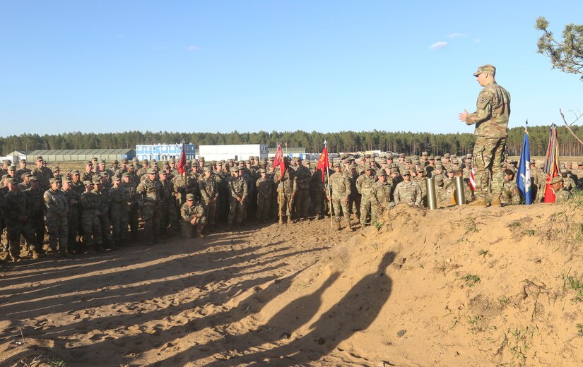 Approximately 250 Soldiers with 1st Battalion, 109th Field Artillery Regiment, 55th Maneuver Enhancement Brigade, 28th Infantry Division, Pennsylvania Army National Guard deployed to Lithuania in support of Defender Europe 22 and NATO exercise Flaming Thunder in May.