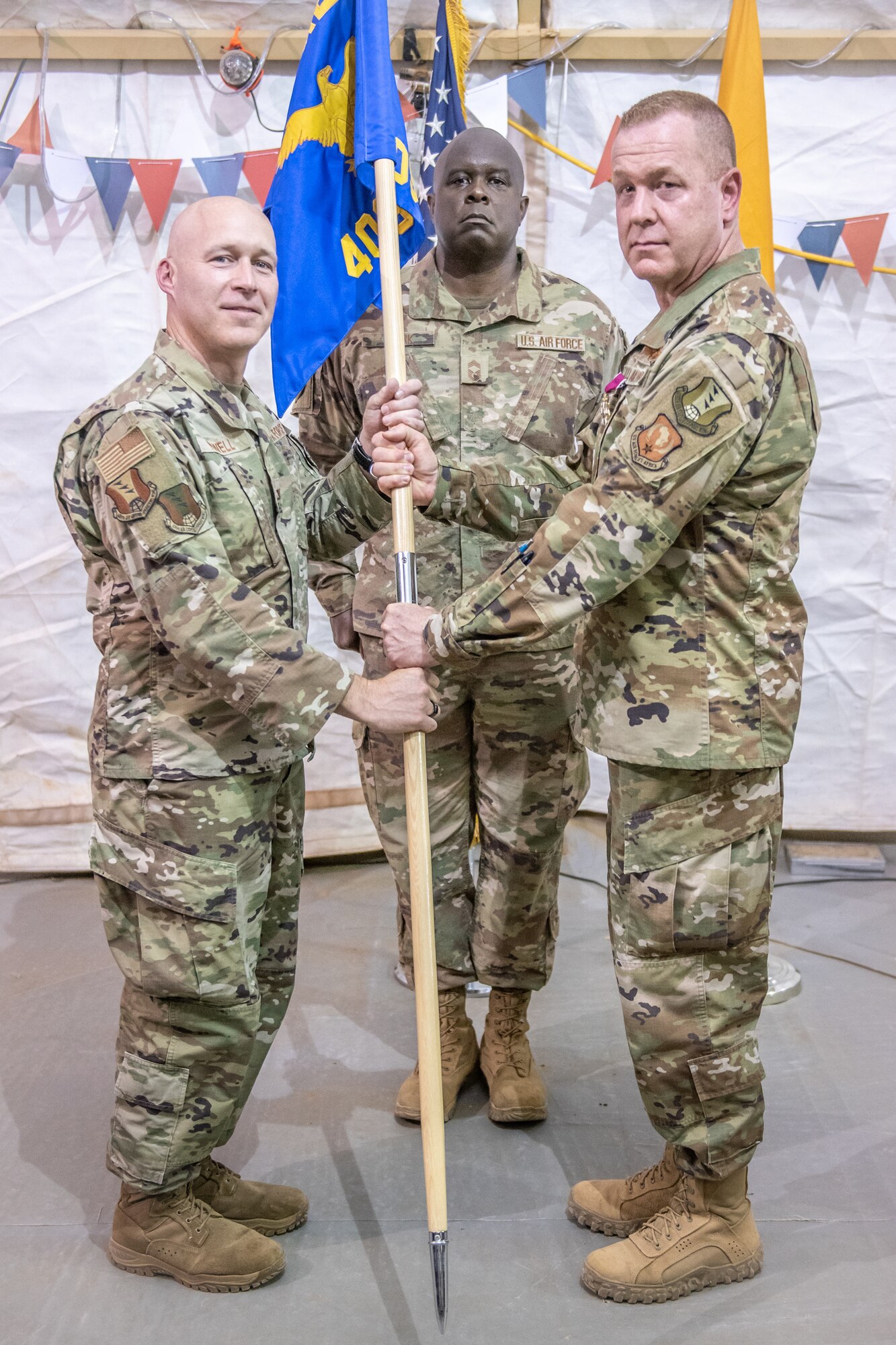 409th Air Expeditionary Group change of command ceremony