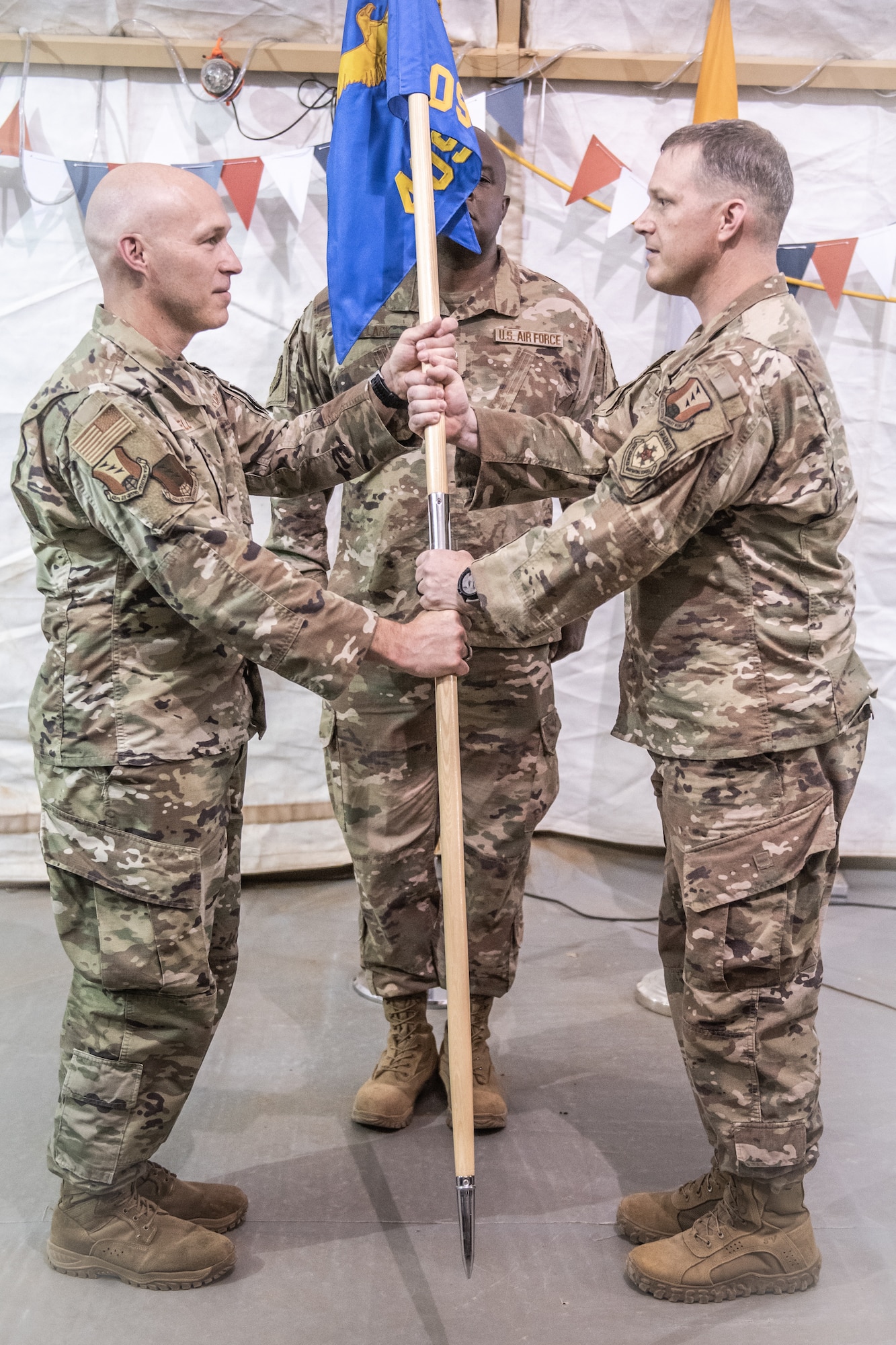 409th Air Expeditionary Group change of command ceremony