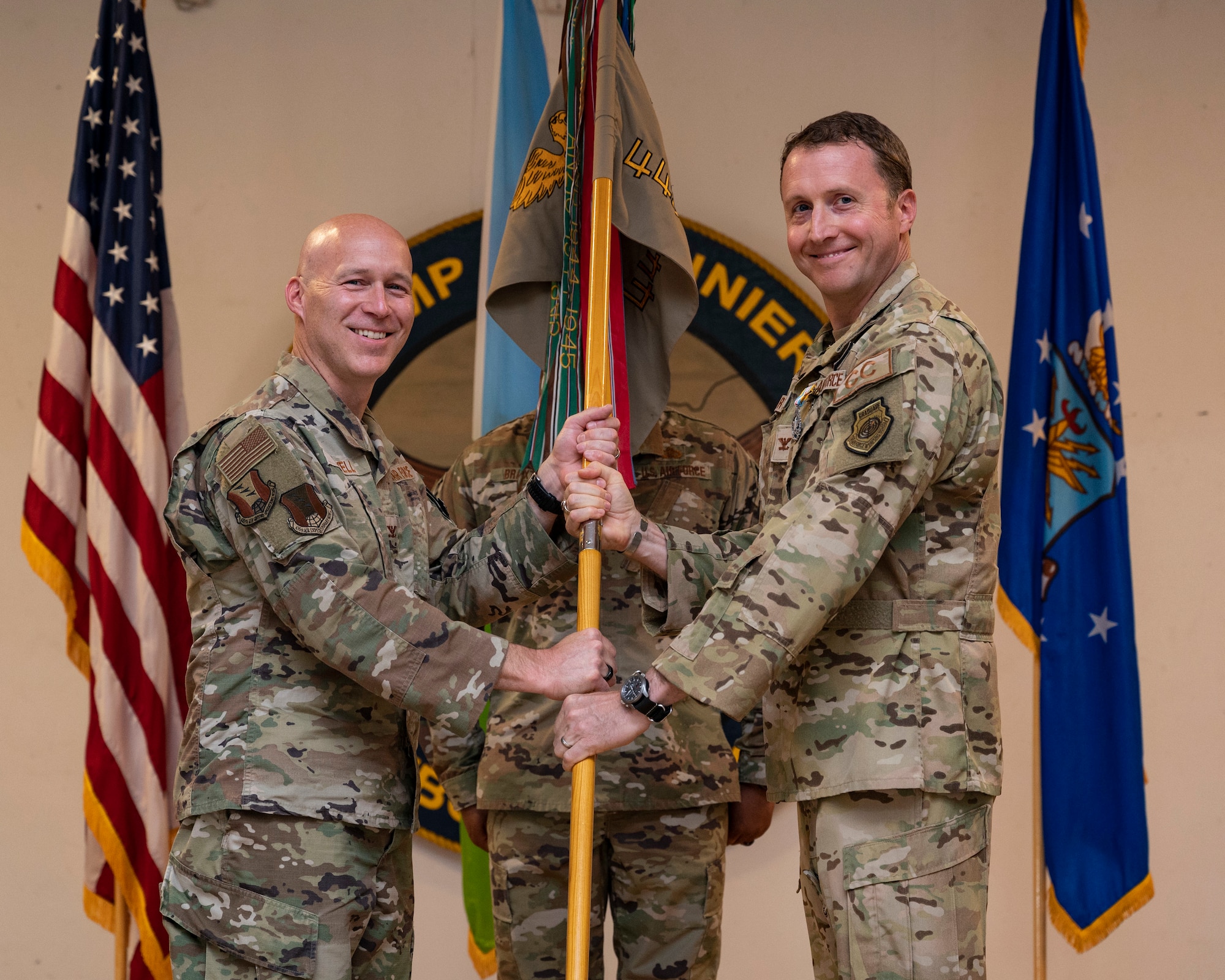 449th AEG Change of Command ceremony