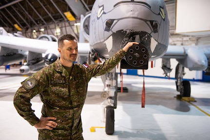 U.S. Airmen with the Indiana Air National Guard and Slovak armed forces personnel participated in joint training Feb. 22, 2022, at the 122nd Fighter Wing, Fort Wayne, Indiana. The training strengthened Indiana and Slovakia's robust partnership formed over 25 years under the Department of Defense National Guard State Partnership Program.