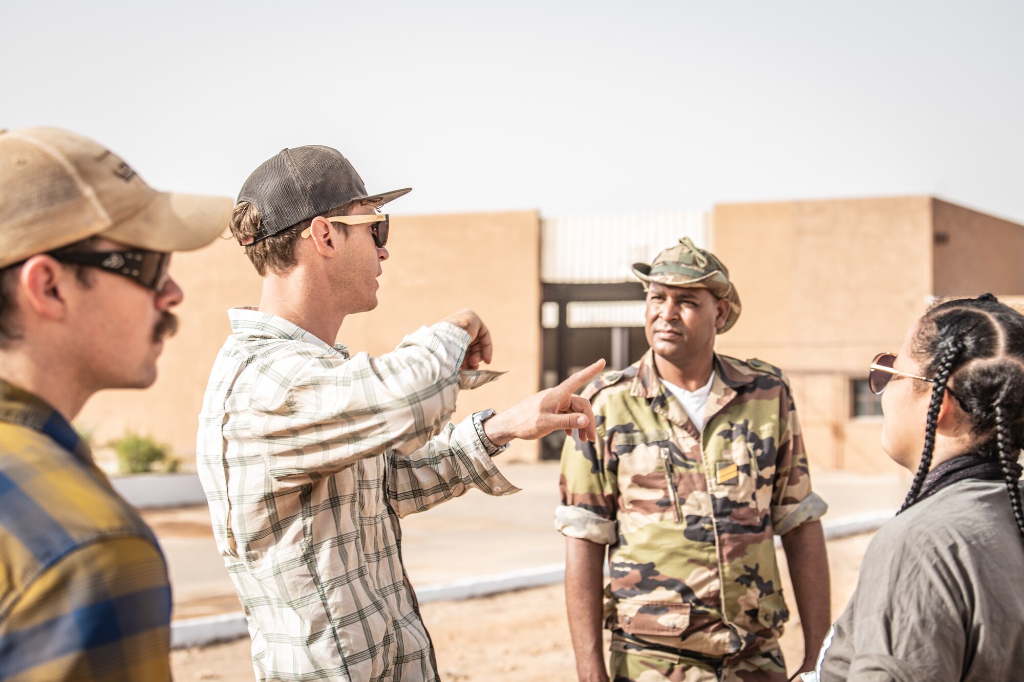 USAF explosive ordnance disposal technicians conduct joint training with Nigerien Armed Forces