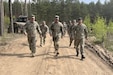 Pennsylvania Adjutant General Maj. Gen. Mark Schindler and Command Sgt. Maj. Jon Worley, senior enlisted leader, Pennsylvania National Guard, visit with senior Lithuanian leaders and Pennsylvania National Guard Soldiers deployed to Lithuania in support of Defender Europe 22 and NATO exercise Flaming Thunder on May 19, 2022.