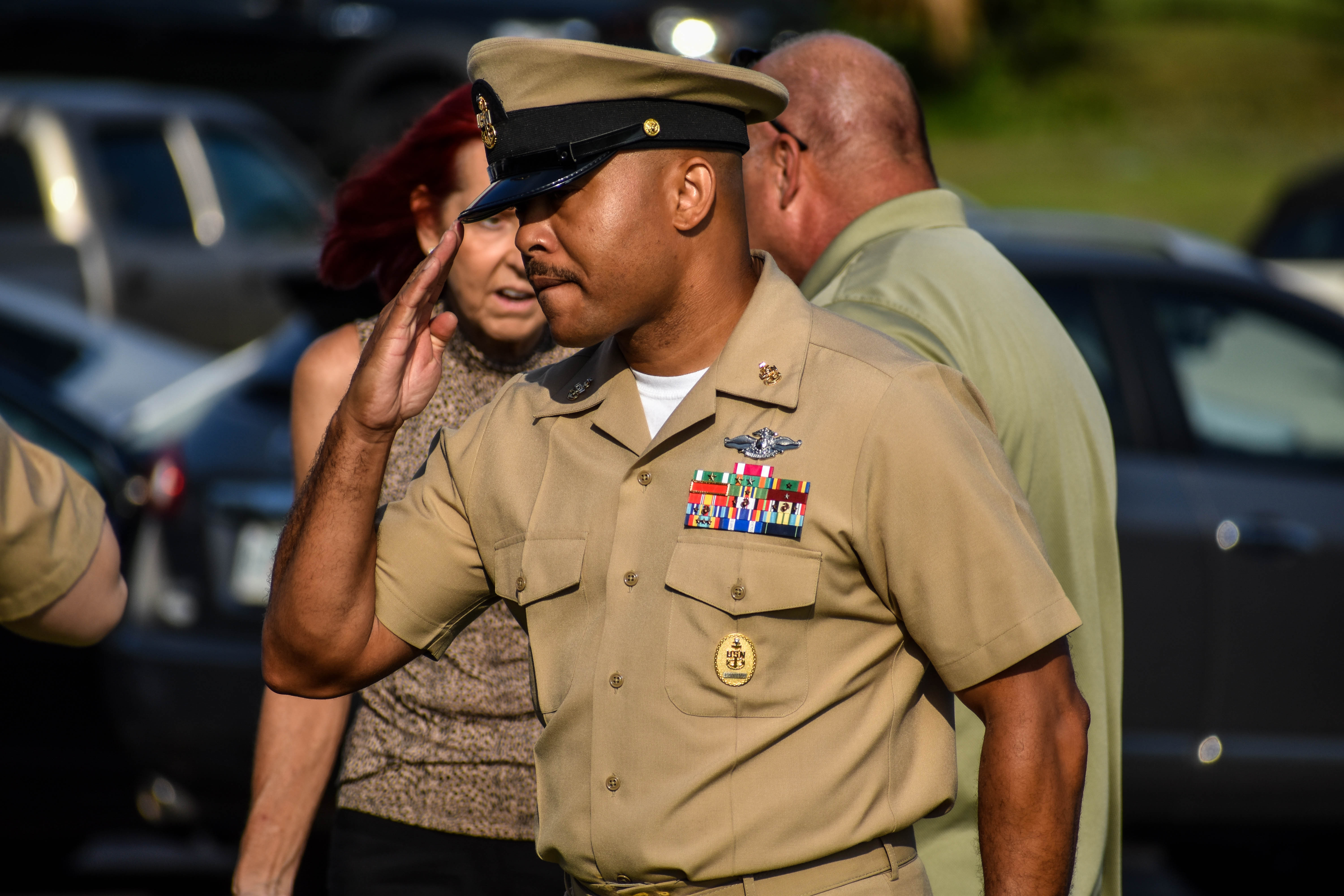 Members from the Naval Support Activity traid attended a Bay County Chmaber of Commerce Military Affairs Committee event at St. Andrews Bay Yacht Club on May 02, 2022. The MAC members hosted a reception to thank the team working on the future F-35 beddown at Tyndall AFB.  Photo by Wes Johnson, Bay County Chamber of Commerce.