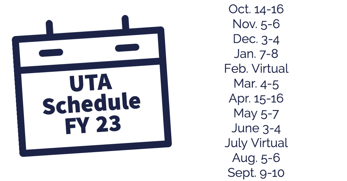 UTA Schedule FY 2023