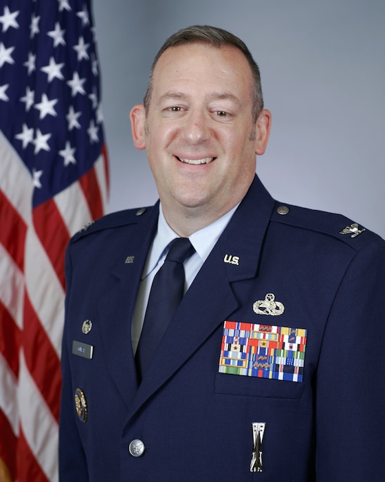 Col. Bruce T. Guest poses for a portrait.