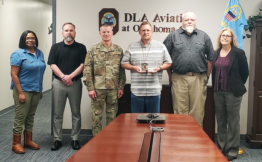 DLA Aviation at OKC recognized for excellence in support of the Air Force B-1 Lancer aircraft.