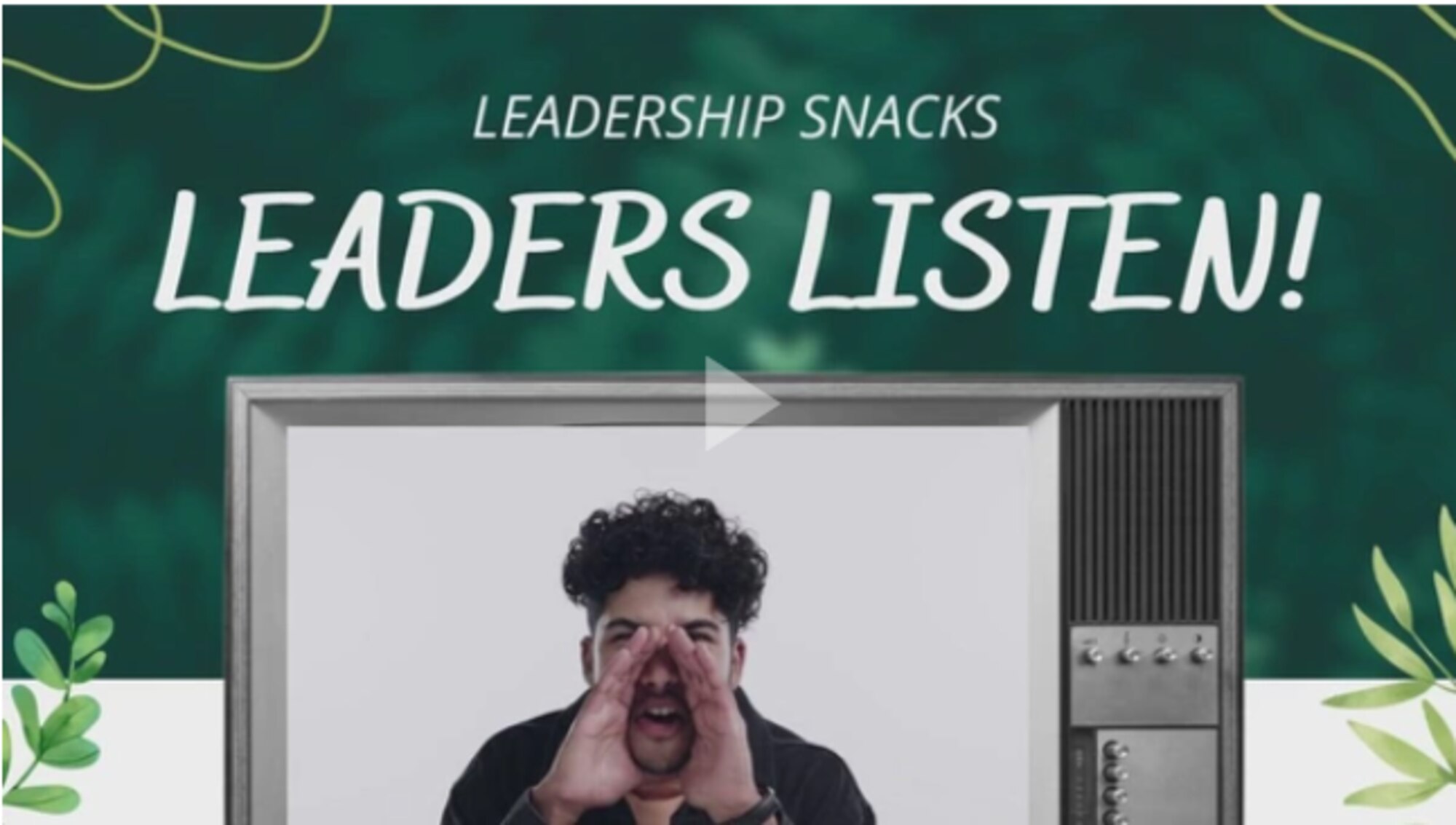 The thumbnail for Dr. George's Leadership Snack titled Perspective from the Front Lines.