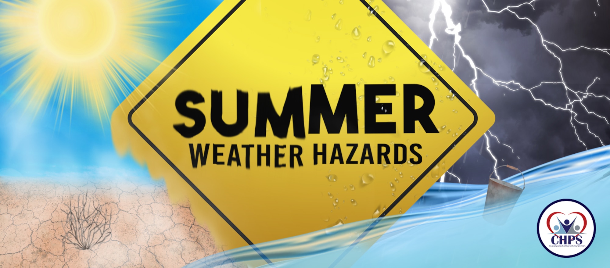 Summer weather hazards graphic