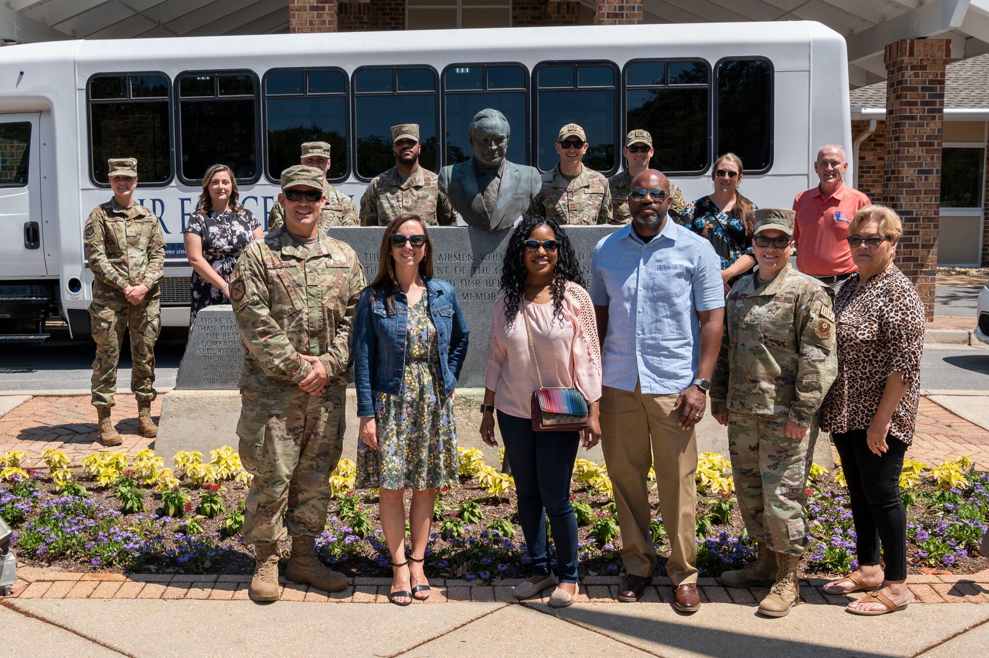 Winners of the 2021 Air Force Special Operations Command Outstanding Airman of the Year pose for a group photo May 11, 2022, in Shalimar, Florida.