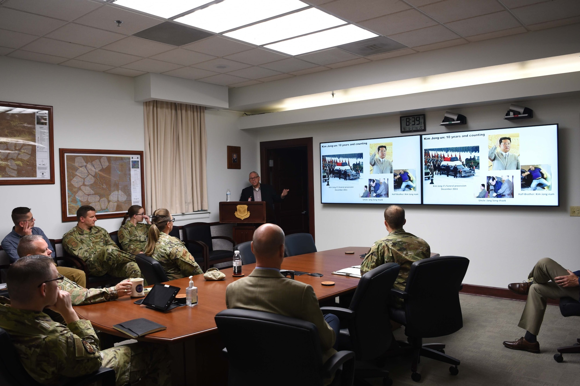 people sit in a brief