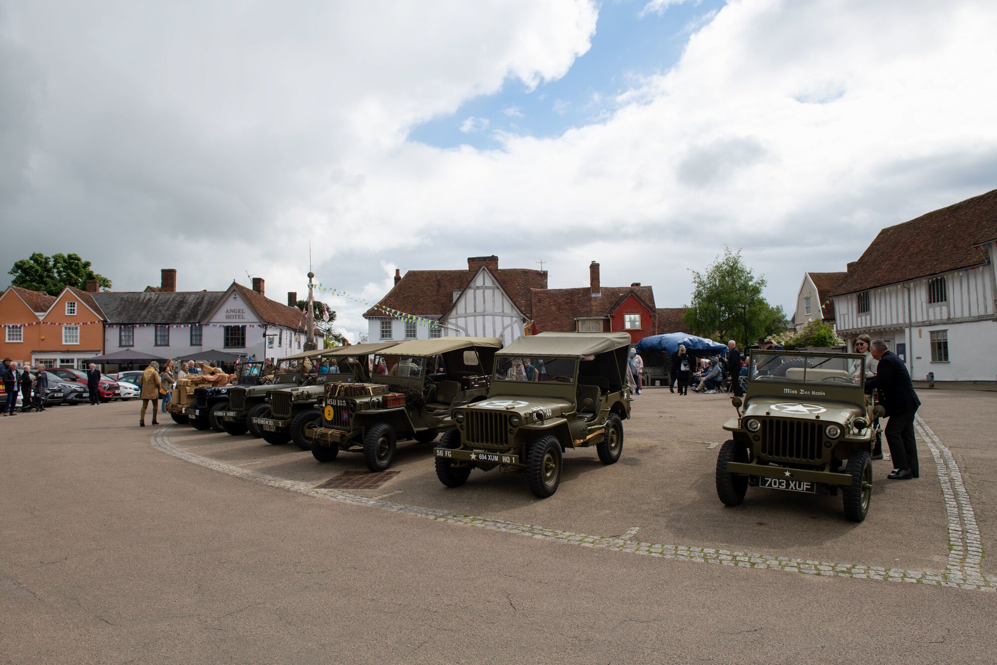 Personnel from Royal Air Force Mildenhall participated in a remembrance ceremony at Lavenham, England, May 29, 2022.