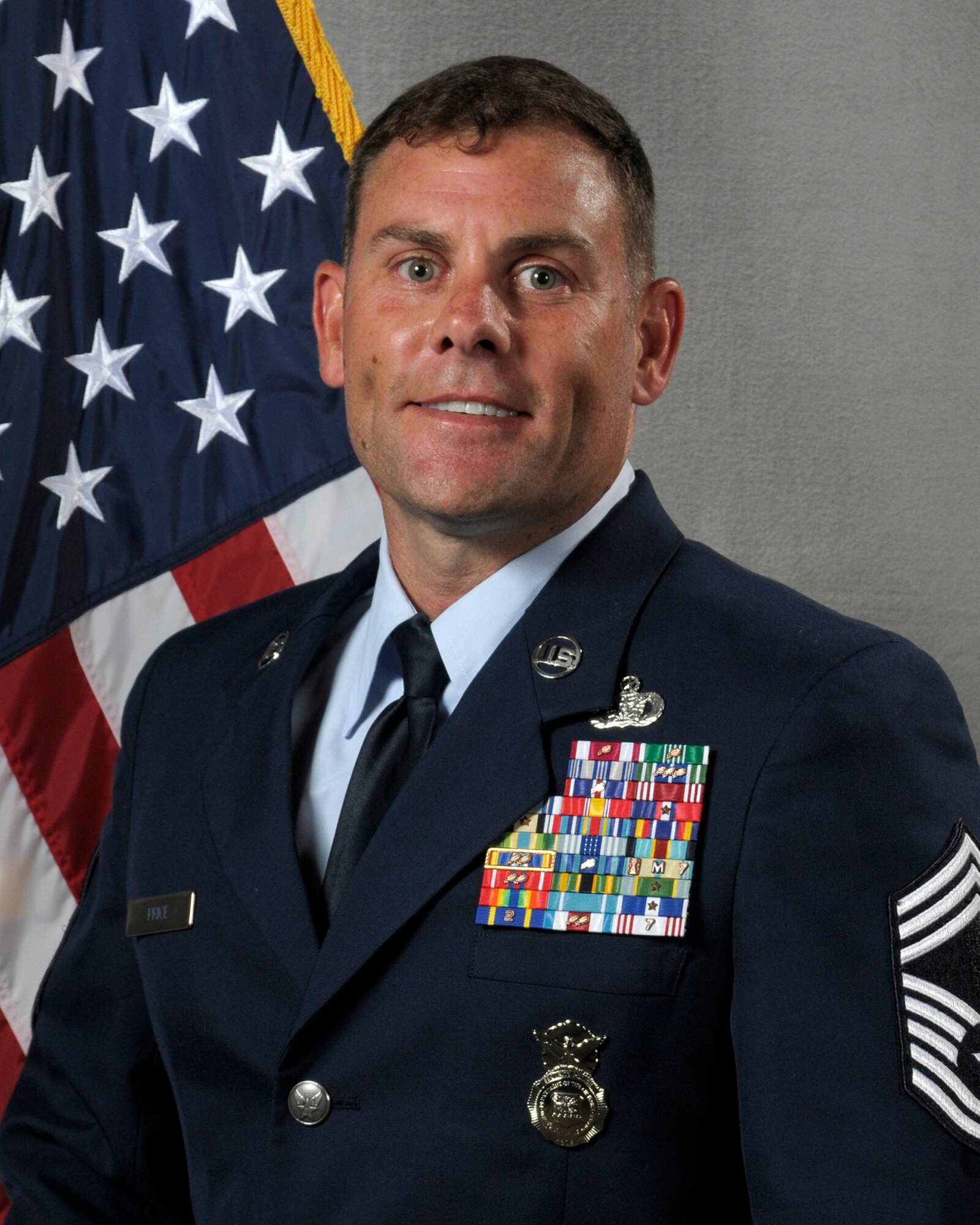 Airman posing for portrait.