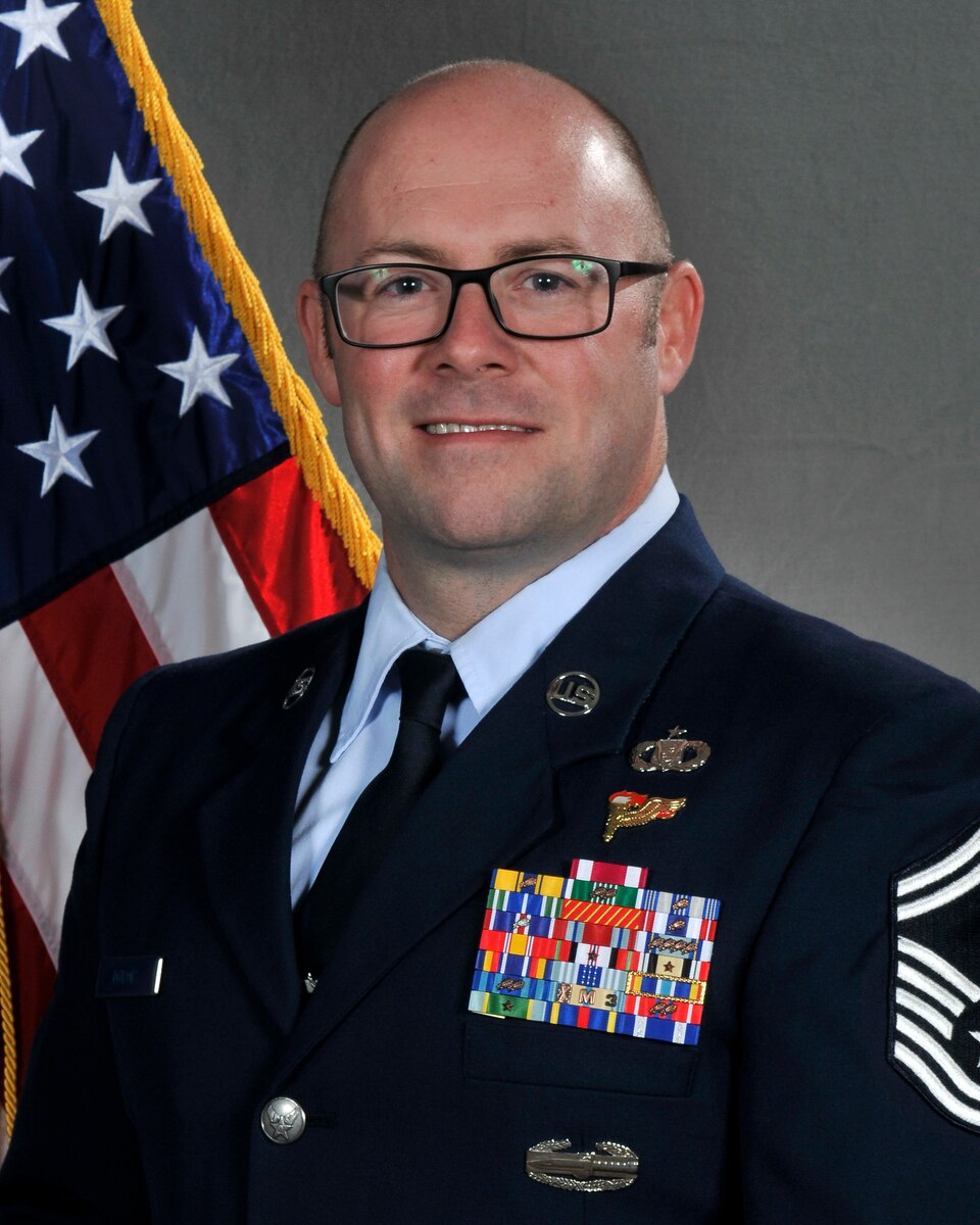 Airman posing for portrait.