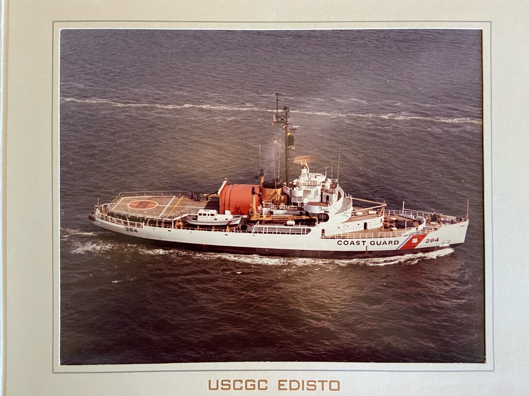 Nice color overhead shot of USCGC EDISTO