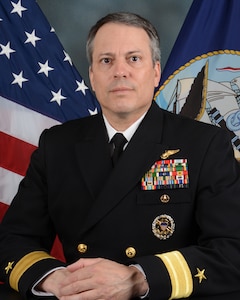 Official Studio photo for Rear Adm. Paul C. Spedero, Jr., Commander, Carrier Strike Group Eight