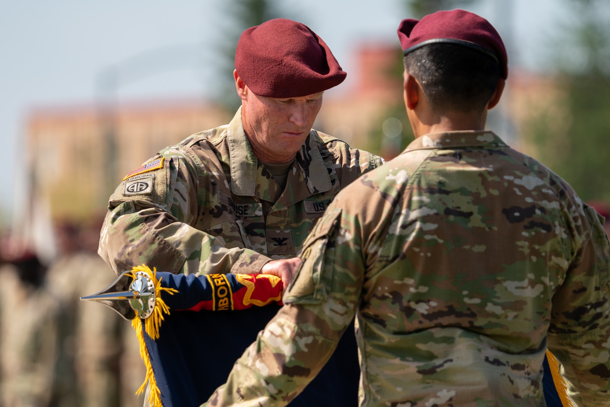 Photo of the 11th Airborne reflagging ceremony