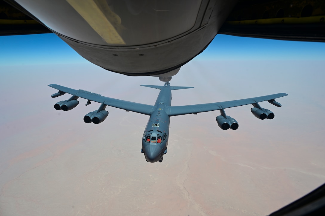 U.S. Air Force B-52 Stratofortress Conduct A Presence Patrol Mission