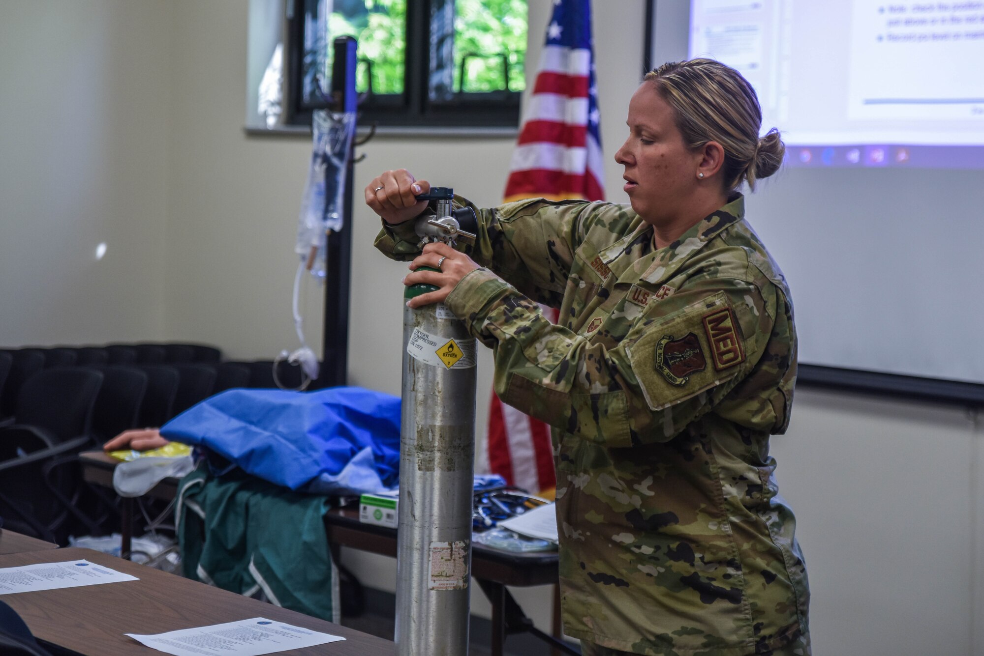 The 114th Medical Group utilized the Medic-X program as part of their Multi Capable Airman training for non-clinical medical personnel to develop relevant life sustaining skills.