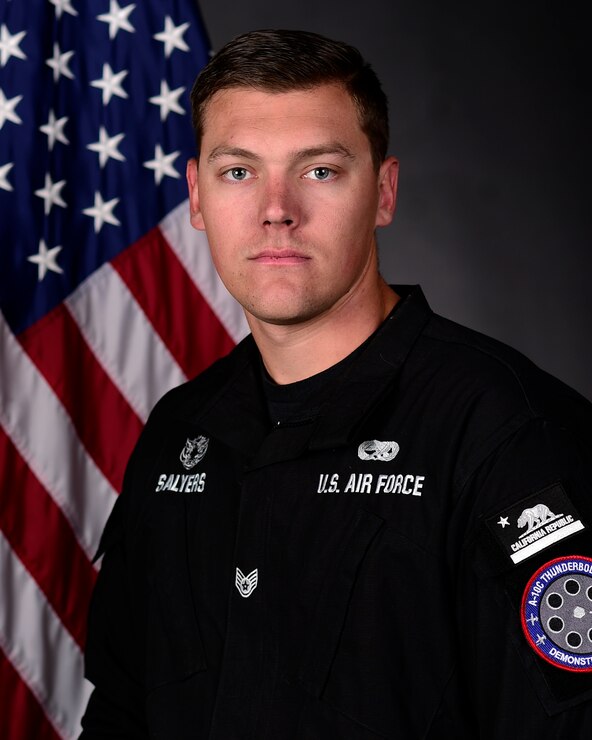 SSgt Tryston Salyers. A-10C Thunderbolt II Demonstration Team avionics technician