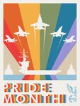 A graphic created for the celebration of LGBTQ+ Pride Month. (U.S. Navy Graphic by Seaman Darren Cordoviz)