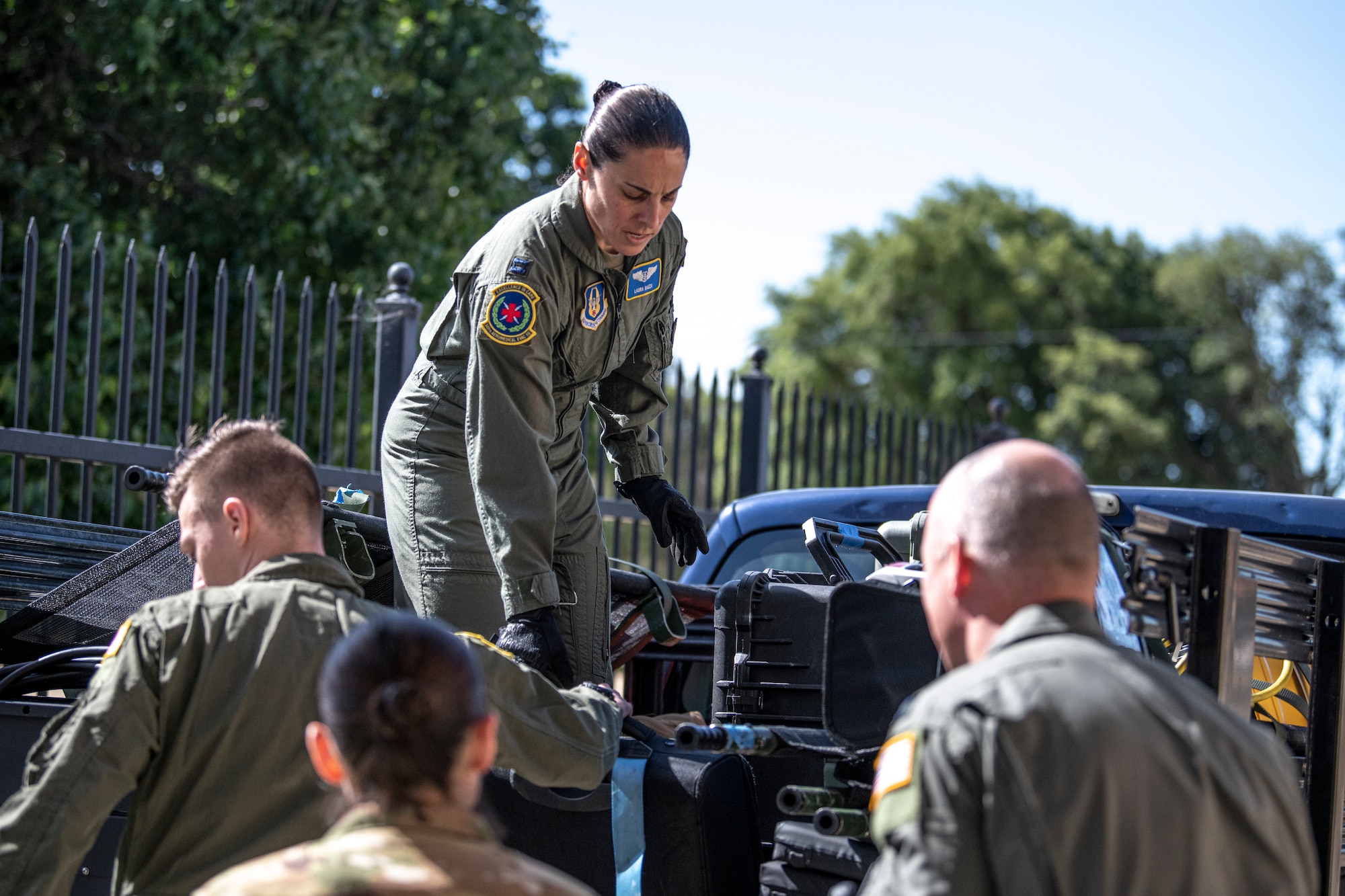 Nexus Rising is a readiness exercise designed to test the ability of the 349th Air Mobility Wing to generate, employ and sustain air operations in a simulated combat environment. Missions in Nexus Rising include air rescue, aeromedical evacuation, airlift for cargo and personnel, aerial refueling, deployment processing, aerial port operations, and command and control. Reserve Citizen Airmen from Travis Air Force Base, California, Army National Guard members from Fairfield, and California Air National Guard members from Moffett Field are participating in the exercise, June 3-5, 2022.  (U.S. Air Force photo by Master Sgt. Jose B. Aquilizan)