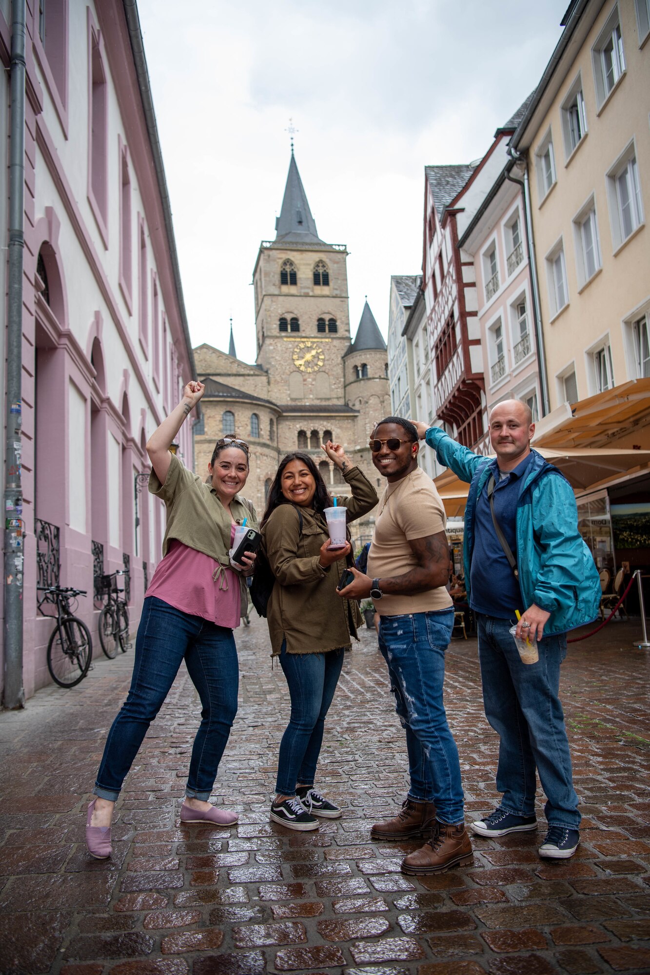 Ramstein Air Base security forces members attend a group outing as part of the Post Operation Allies Refuge/Welcome Resilience Course in Trier, Germany, June 7, 2022.