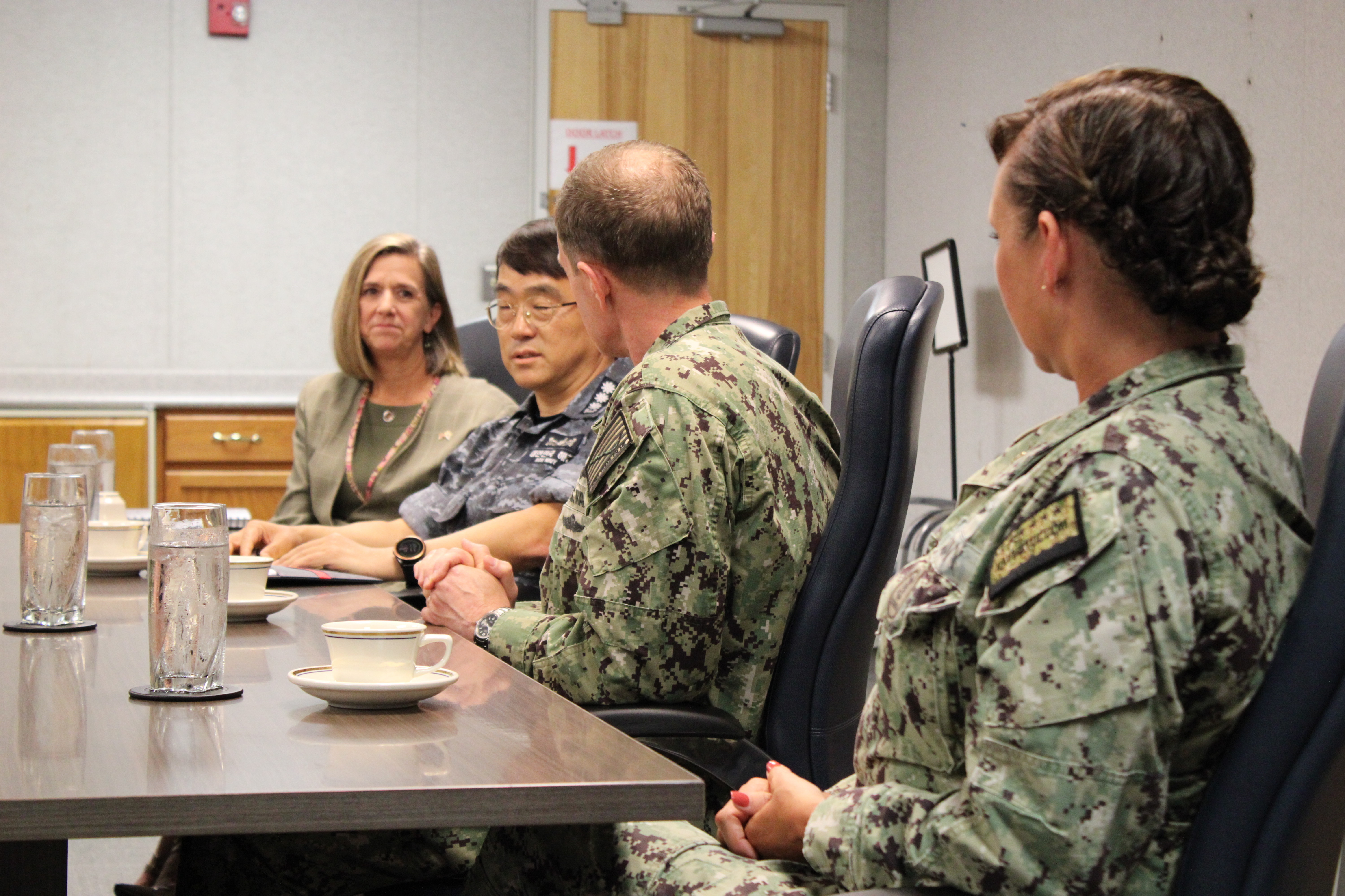 Naval Oceanography hosted representatives from the Republic of Korean Navy (ROKN) for a two-day tour of U.S. Navy (USN) commands at NASA Stennis Space Center, MS and signing of a Memorandum of Understanding (MOU) between the two navies, June 7-8, 2022. 

This MOU, a regularly-signed joint agreement, reaffirms commitment to enhance the ROKN-USN partnership by sharing information on oceanography, hydrography, and meteorology best-practices.

Foundationally, the MOU aligns with the 2022 National Defense Strategy (NDS) priorities: (1) defending the homeland, paced to the growing multi-domain threat; (2) deterring strategic attacks against the U.S., Allies and partners; (3) deterring aggression, while being prepared to prevail in conflict when necessary; and (4) building a resilient Joint Force and defense ecosystem.

“The signing of this agreement is historic and demonstrates our navies’ commitment to continued growth in our oceanographic alliance,” said RDML Ron J. Piret, Commander, Naval Meteorology and Oceanography Command (CNMOC).
