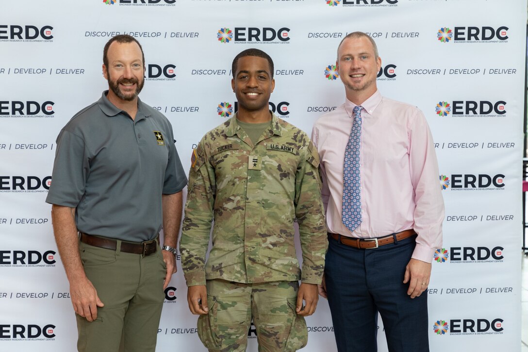 Dr. Nathan Beane, research forester, and Mr. Gabe Powell, geospatial scientist, of the U.S. Army Engineer Research and Development Center (ERDC)-Environmental Laboratory hosted United States Military Academy (USMA) cadet Jordan Tucker from May 24 through June 9.