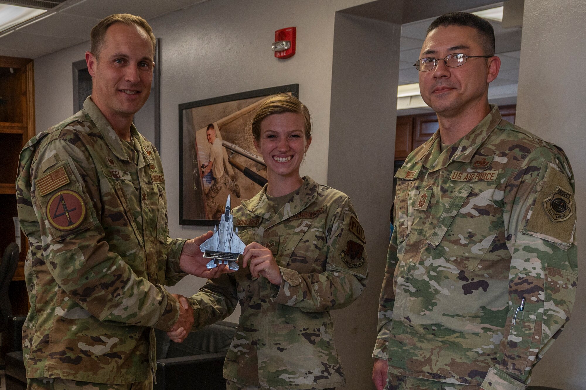 Sohlberg was named the Airman of the 1st quarter for 2022. (U.S. Air Force photo by Senior Airman Kylie Barrow)