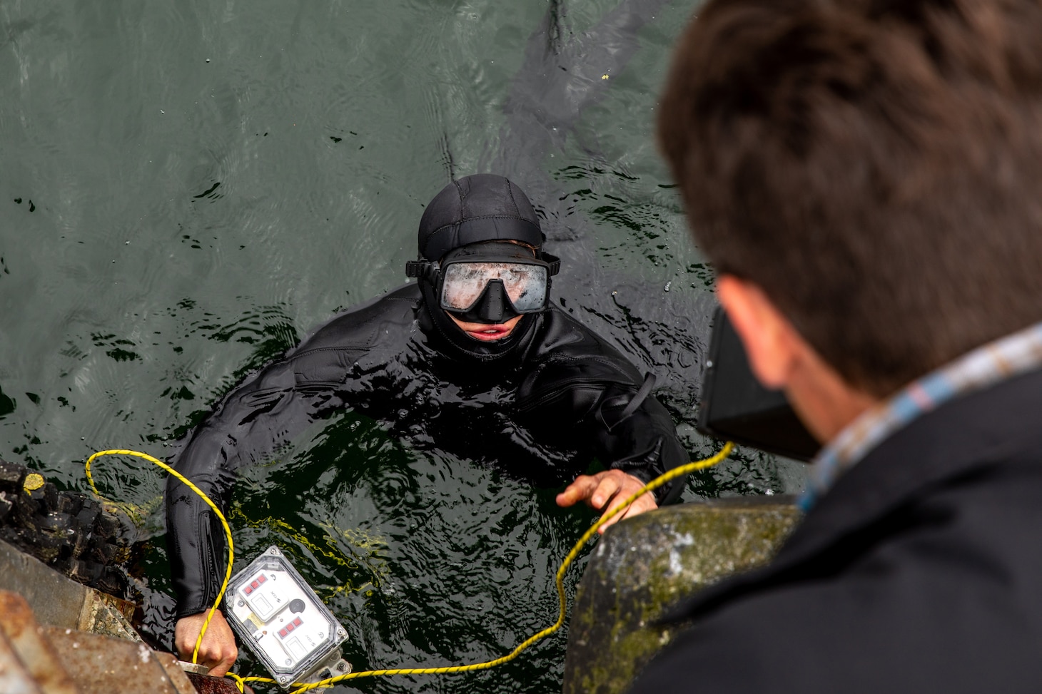 Lt. j.g. Chris Bianchi, assigned to Explosive Ordnance Disposal Mobile Unit (EODMU) 8, conducts diving training during exercise BALTOPS 22, June 10, 2022.