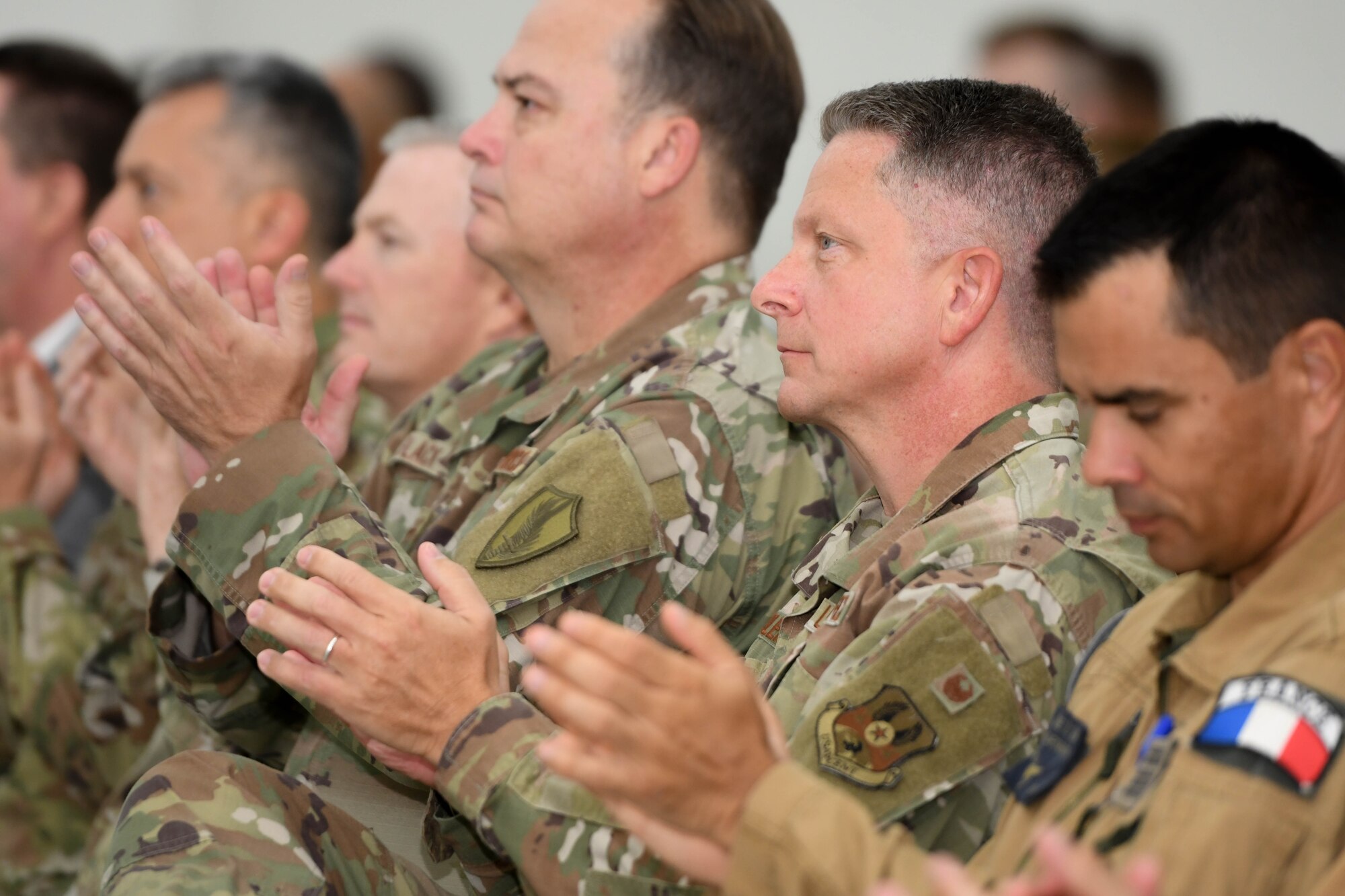Brig. Gen. David “Shotgun” Lopez assumed command from Brig. Gen. Andy “Spoo” Clark, the previous commander of the 380th Air Expeditionary Wing, June 7, Al Dhafra Air Base, United Arab Emirates. Assuming this role, Lopez will be responsible for the Airmen and assets of 10 unique squadrons as well as the wing’s ground attack, intelligence, theatre security cooperation and in-transit airlift mission support.