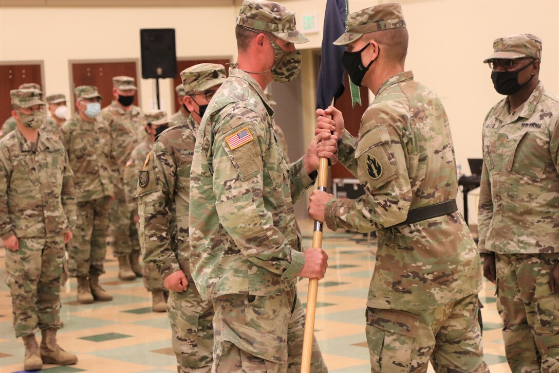 63rd Readiness Division’s HHD holds a change of command ceremony