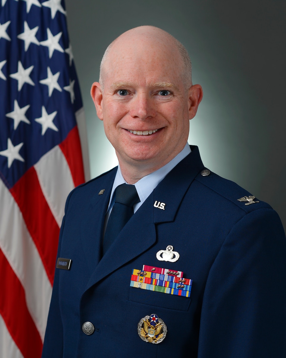 Col George Dougherty, Bio (US Air Force photo by TSgt Joshua R. M. Dewberry)
