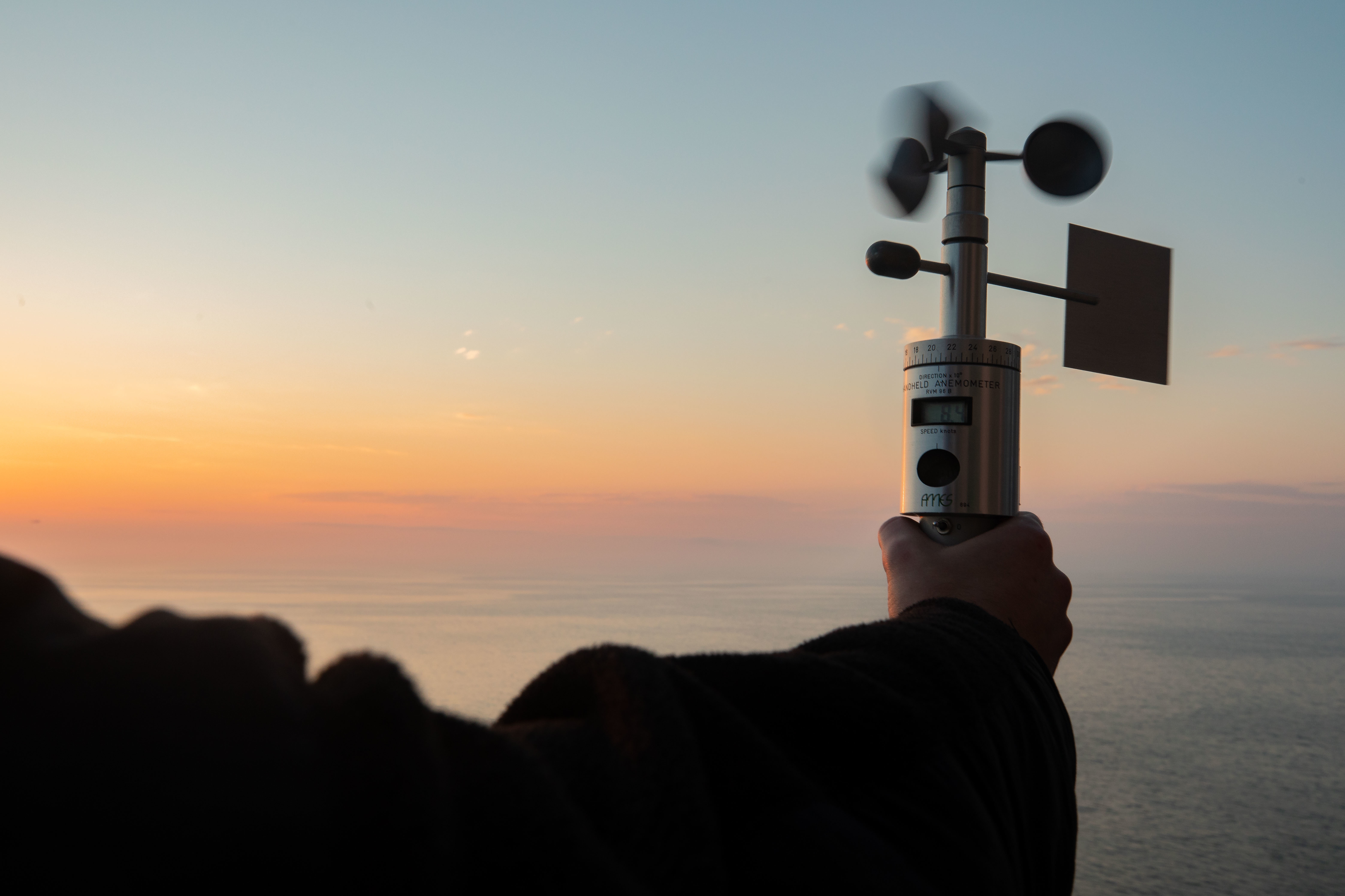 U.S. Navy Aerographer’s Mate Airman Chase Dublin uses a handheld anemometer to gather wind speed and weather information aboard the Wasp-class amphibious assault ship USS Kearsarge (LHD 3) during exercise BALTOPS 22, June 10, 2022. BALTOPS 22 is the premier maritime-focused exercise in the Baltic Region. The exercise, led by U.S. Naval forces Europe-Africa, and executed by Naval Striking and Support Forces NATO, provides a unique training opportunity to strengthen combined response capabilities critical to preserving freedom of navigation and security in the Baltic Sea.  (U.S. Marine Corps photo by Cpl. Yvonna Guyette)