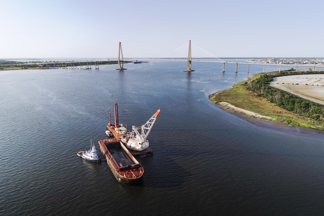 Dredge in Charleston Harbor