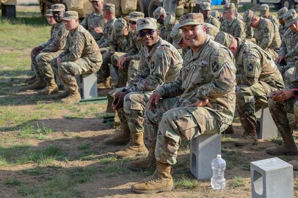 456th Medical Company Area Support honors Soldier with impromptu commencement ceremony during Defender 22