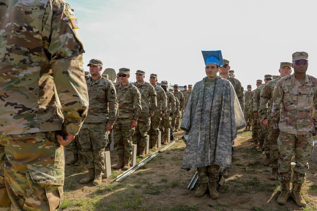 456th Medical Company Area Support honors Soldier with impromptu commencement ceremony during Defender 22