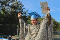 456th Medical Company Area Support honors Soldier with impromptu commencement ceremony during Defender 22